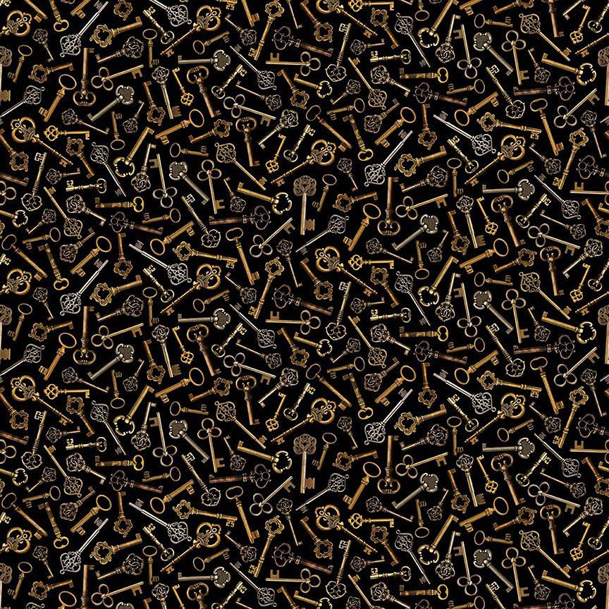 Down the Rabbit Hole Vintage Keys - CD4230-BLK – Tom's Sewing