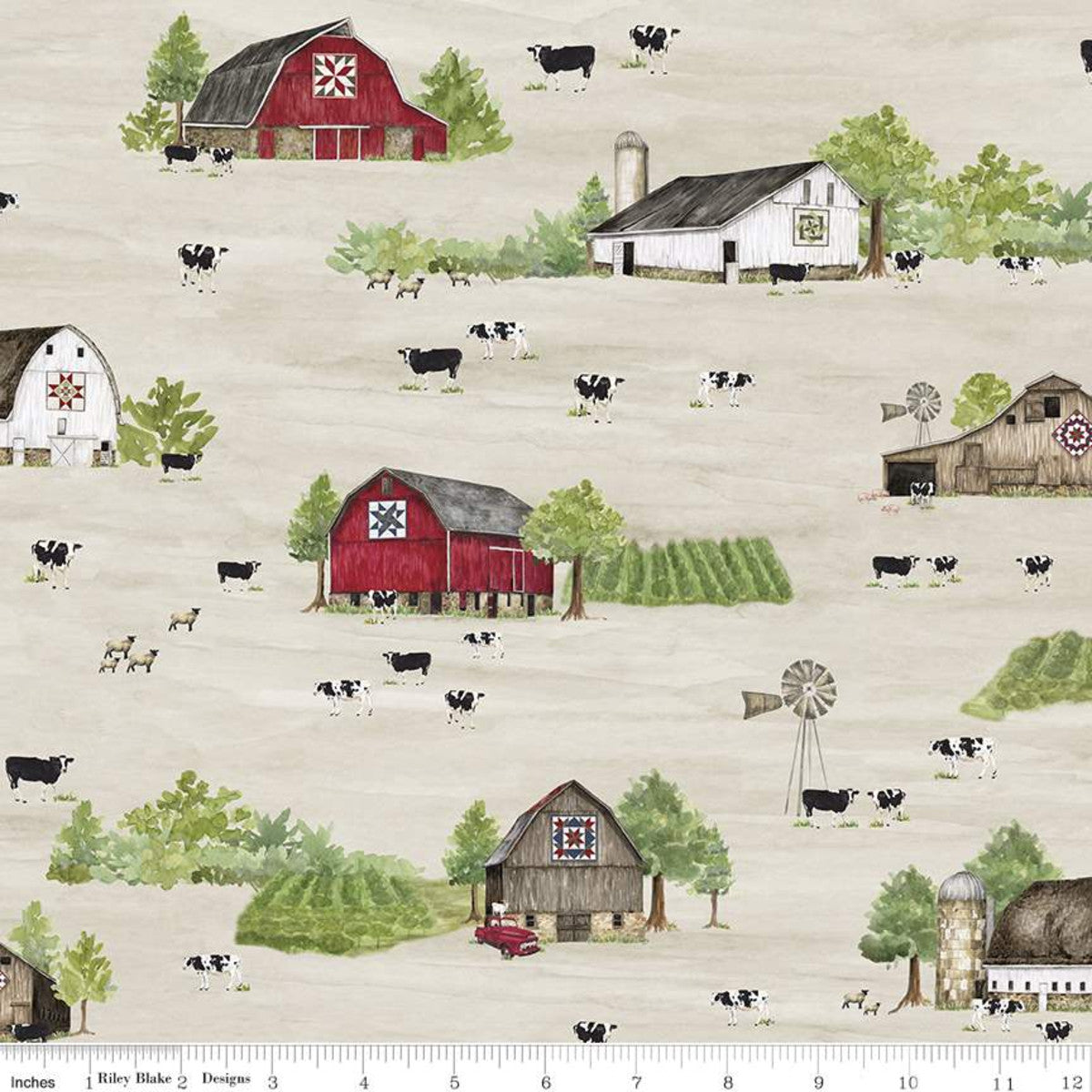 Barn Quilts Main - RBCD11050 Parchment – Tom's Sewing