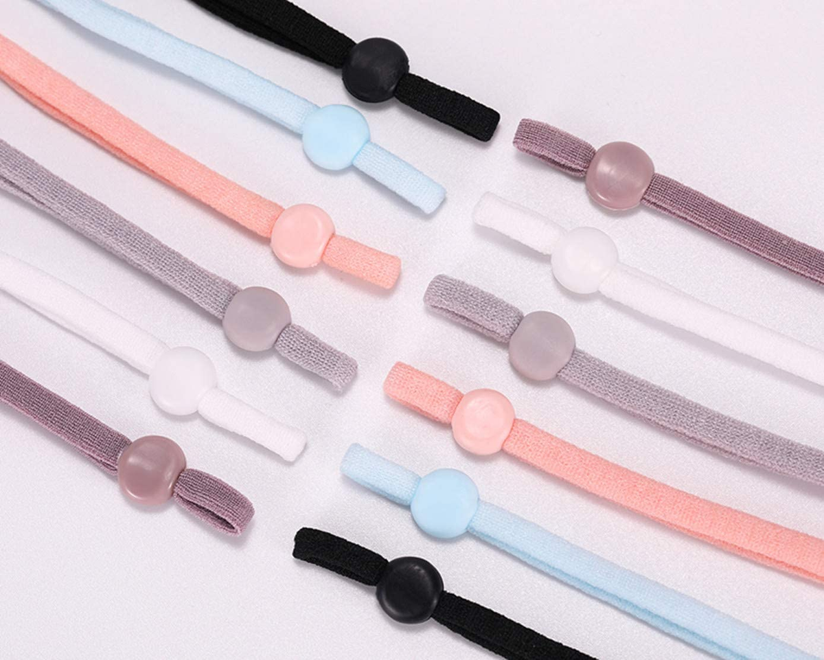 Adjustable Ear loops - Coloured 10 package – Tom's Sewing
